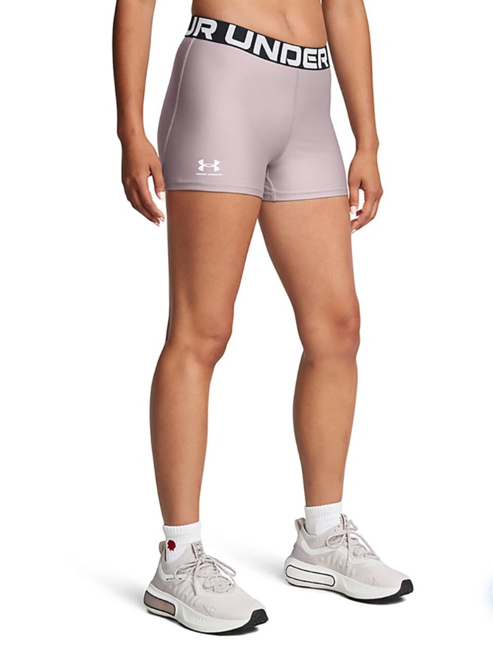 Under Armour HeatGear Compression Shorty Shorts Gray Medium NWT Workout